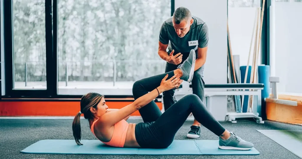 best cardio exercises at vibe gym . man doing treadmill