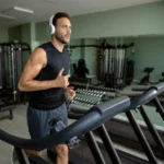best cardio exercises at vibe gym . man doing treadmill